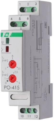 Реле времени на DIN-рейку Евроавтоматика РО-415 задержка выключения 1-15мин. 16А 220В фото Реле времени на DIN-рейку Евроавтоматика РО-415 задержка выключения 1-15мин. 16А 220В картинка